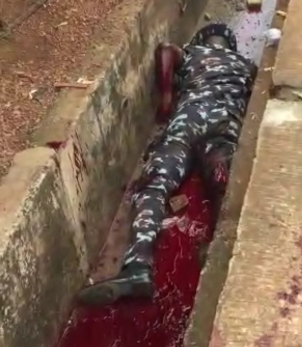 Gunmen Kill Two Policemen In Enugu During Stop-and-Search Operation + Photo (Viewer Discretion)