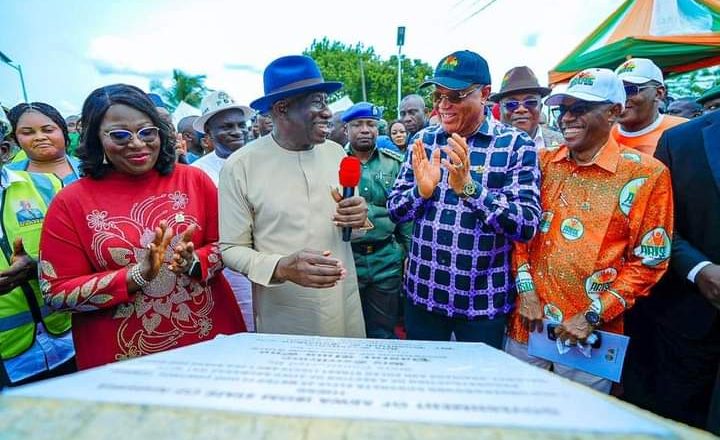 Jonathan Lauds Eno’s Achievements Commissions Projects In A’Ibom