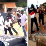 Drama in Lagos as monarch engages, unmasks masquerade in physical combat