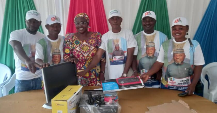 Hon. Aderogba Donates Computer Set To Oyo APC Secretariat