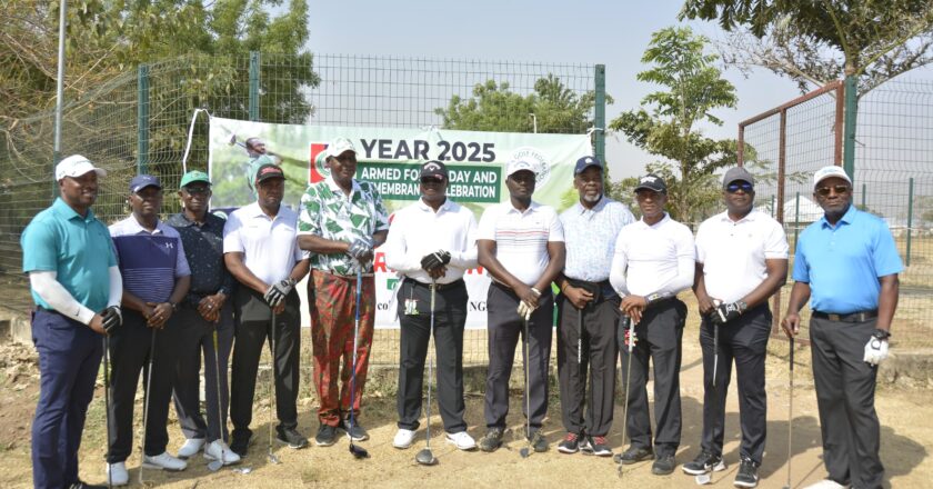 NGF partners Defence Headquarters to celebrate AFRDC with special golf kitty