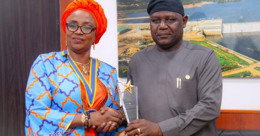 Support for community devt.: Rotary Club honours Perm Sec. Ministry of Water Resources