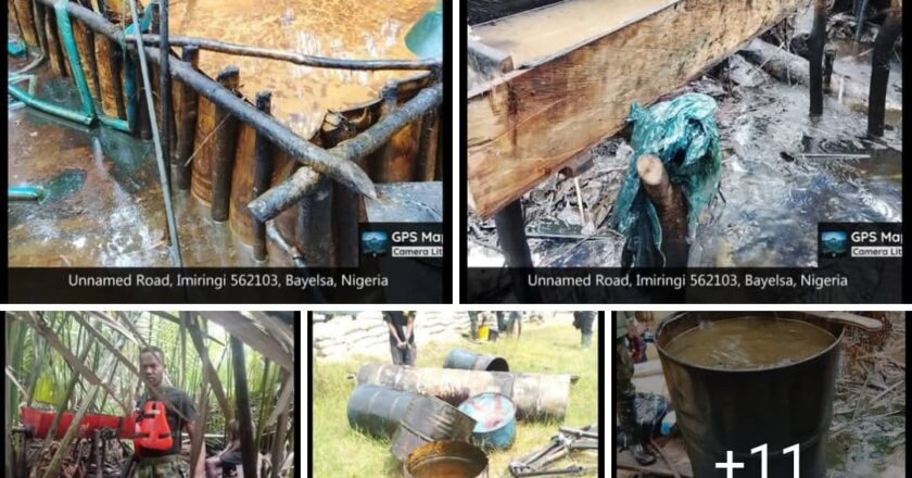 Breaking : Army destroys nine illegal refineries, arrests 69 suspects….In Niger Delta