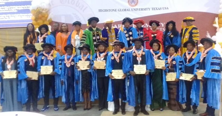Highstone Global University Holds Honorary Doctorates Award Ceremony In Abuja