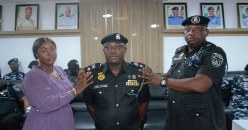 CP ORUTUGU DECORATES FOURTEEN NEWLY PROMOTED OFFICERS IN BAYELSA