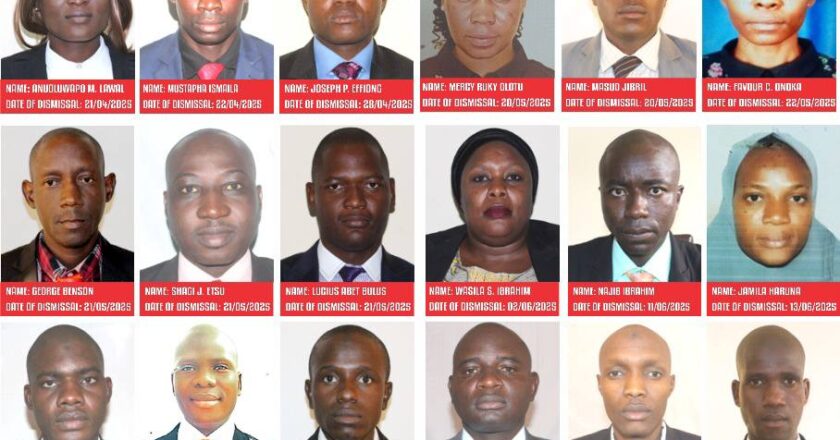 DSS sacks 115 Officers