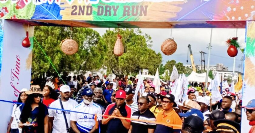Carnival Calabar dry run: Otu unveils 20th anniversary mascot, Diaspora Band