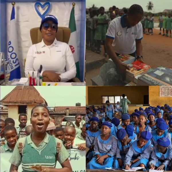 IWD: Donli Urges End to Gender Bias, Donates Books to Government Girls Secondary School Dutse and Urban Development Secondary School Owerri