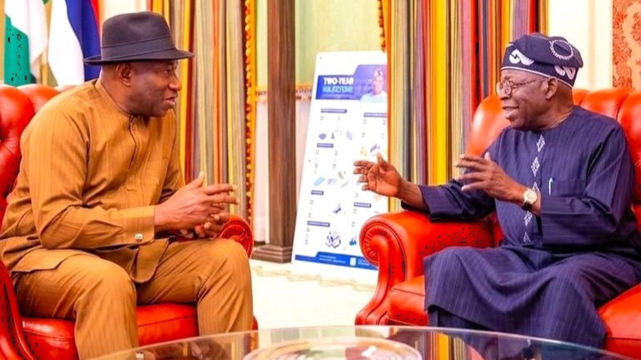 Tinubu, Jonathan hold closed-door talks at Aso Villa