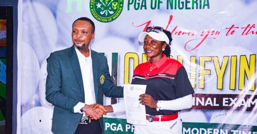 TYB Ladies Honour Pwaspo on Professional Golf Qualification