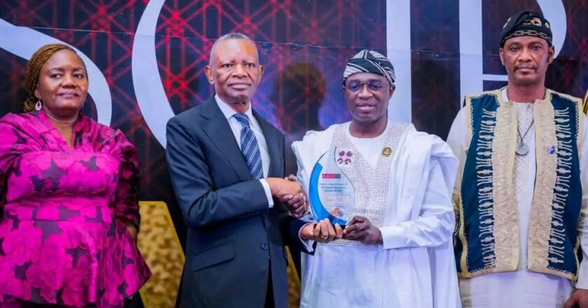 BUSINESSDAY HONOURS GOVERNOR ALIA WITH NATIONAL INFRASTRUCTURE AWARD