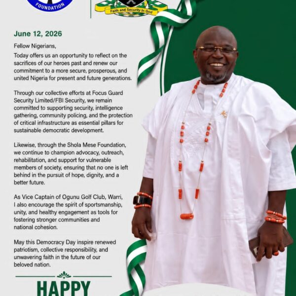 Democracy Day: Mese Urges Nigerians to Uphold Unity, Rule of Law