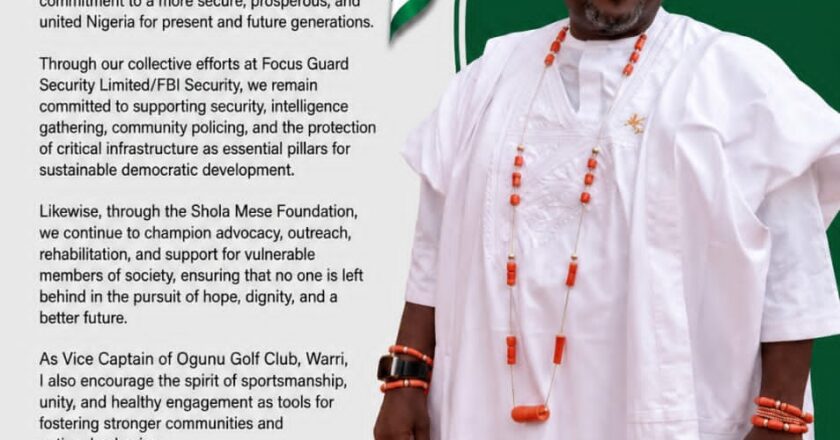 Democracy Day: Mese Urges Nigerians to Uphold Unity, Rule of Law