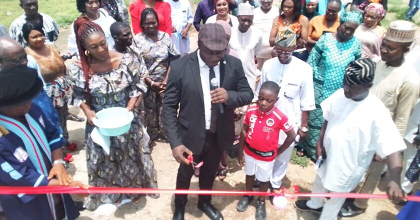 “INVEST IN MINDS, BUILD NATIONS”: AIGBEFOH CHALLENGES NIGERIANS TO FUND EDUCATION AS NIMAT NAMES STADIUM IN HIS HONOUR