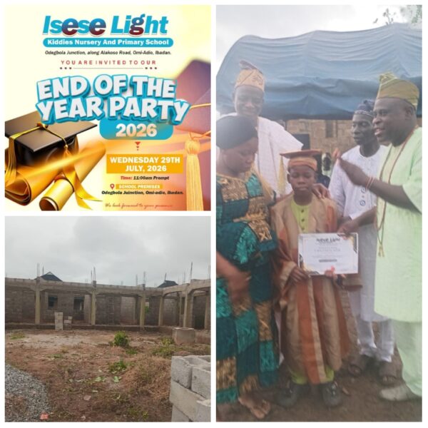 Isese Light Kiddies Nursery and Primary School Expands to New Branch, Celebrates 2nd Anniversary and First Graduate