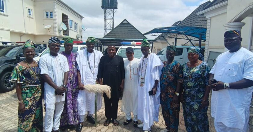 Araba of Ibadanland Visits Igboho, Commends Him On Iru Ekun Security Outfit