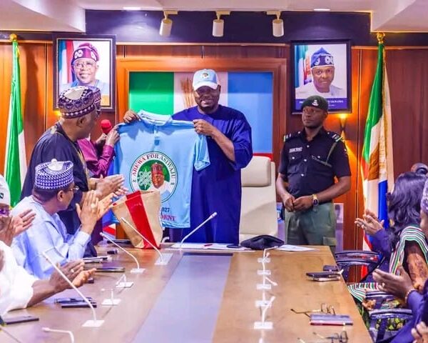 AREWA FOR ASIWAJU VISITS APC NATIONAL CHAIRMAN, REAFFIRMS SUPPORT FOR TINUBU’S 2027 RE-ELECTION