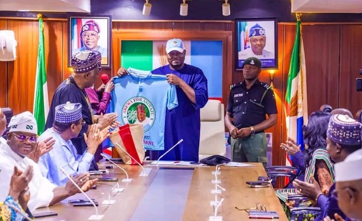 AREWA FOR ASIWAJU VISITS APC NATIONAL CHAIRMAN, REAFFIRMS SUPPORT FOR TINUBU’S 2027 RE-ELECTION