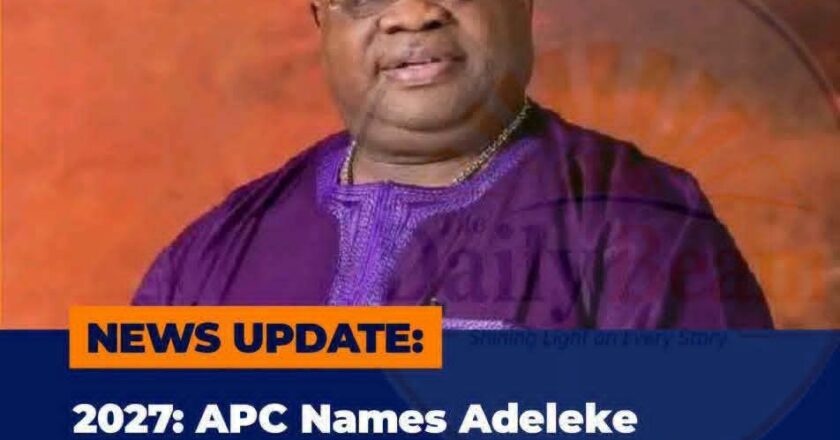 IMOLE CAMPAIGN COUNCIL WELCOMES APPOINTMENT OF ADELEKE AS TINUBU CAMPAIGN COORDINATOR, PROMISES TO DELIVER OVER 1.5M VOTES IN JANUARY POLLS