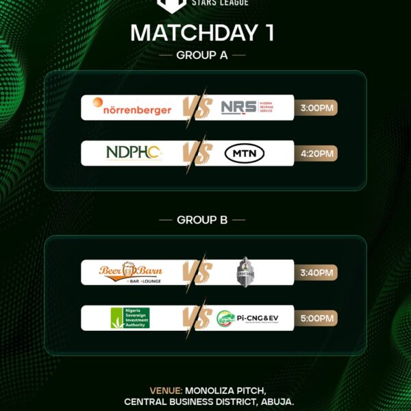 Corporate Stars League Abuja 2026 Kicks Off Saturday as Corporate Giants Set for Opening-Day Showdowns